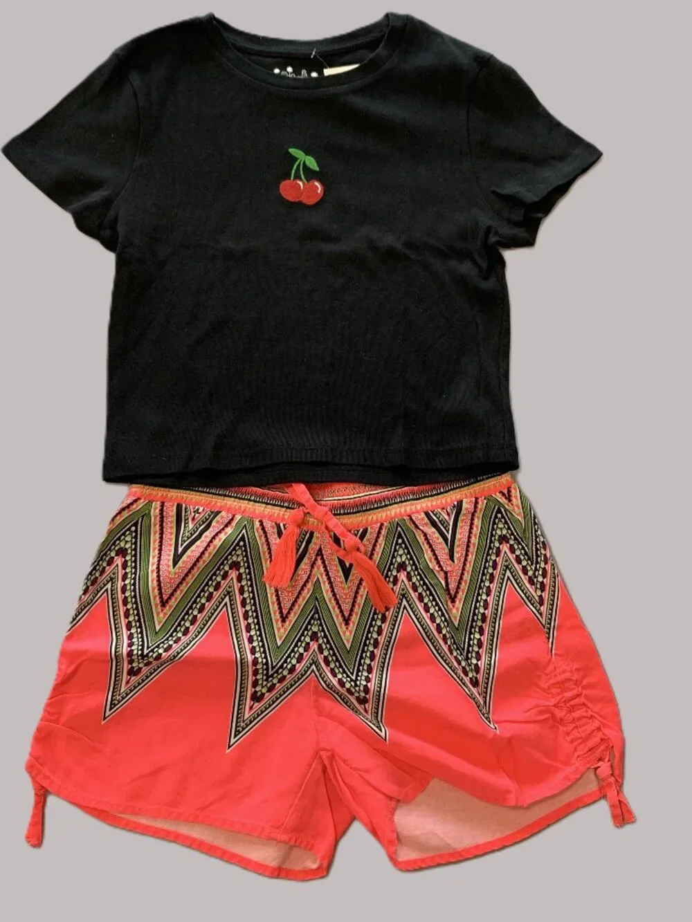 4 Piece Girls Brand New Tshirt. Justice Shorts Set Short Sleeves Size 10